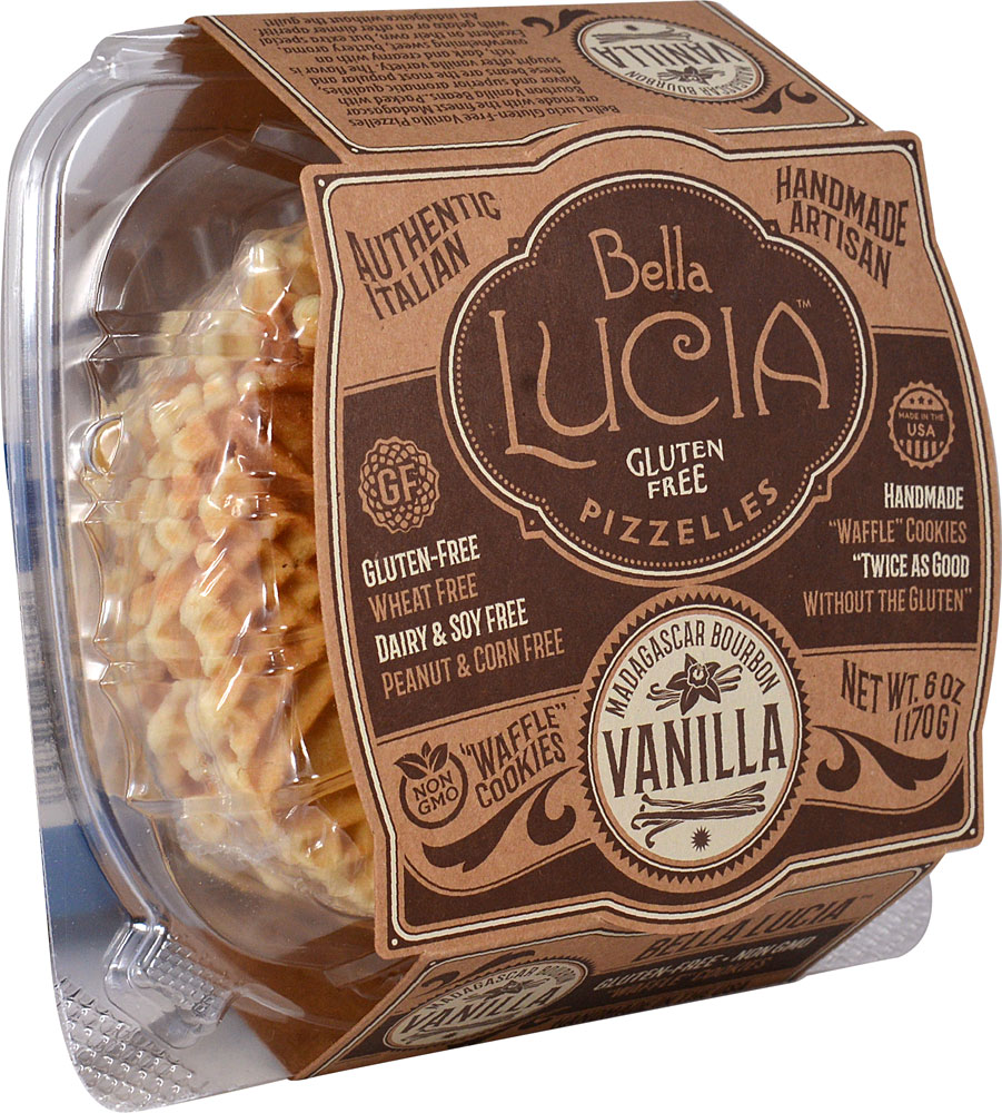 Bella Lucia Pizzelles Вафельное печенье без глютена Ваниль - 6 унций